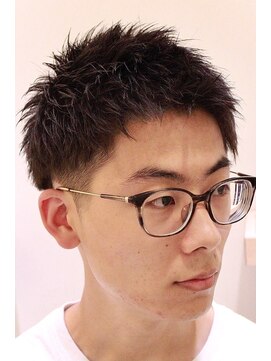 ヨシザワインク プレミアム 築地店(YOSHIZAWA Inc. PREMIUM) メンズショート爽やかツーブロック刈り上げ