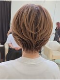 イメチェン丸みショートナチュラルボブ30代40代50代田嶋t