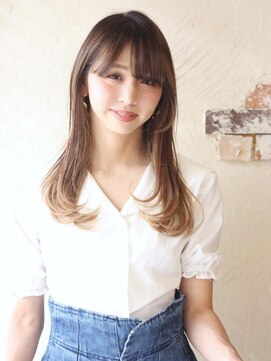 ソース 梅田(SOURCE) 美髪♪くすみベージュ×グラデーションカラー