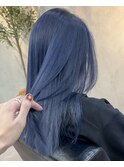 ネイビーブルーブルーアッシュブルーバイオレット仙台美容室
