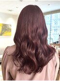 ブリーチ無しカラーピンクラベンダーピンクベージュダブルカラー