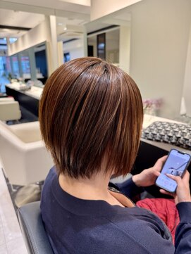 シファー(～Cifer) 乾かすだけでまとまる/丸み縮毛矯正/ショートボブ/お客様ヘア