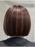 ROUIS 津田沼 オレンジハイライト/白髪ぼかし/アプリコット