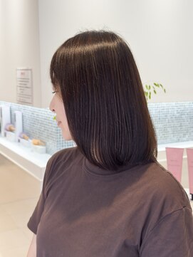 サロンイクエヤマザキ 麻布十番(SALON IKUE YAMAZAKI) 艶々ブラウンカラー