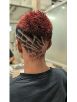 アース 菊名店(HAIR&MAKE EARTH)&nbsp;クモの巣バリカンアート