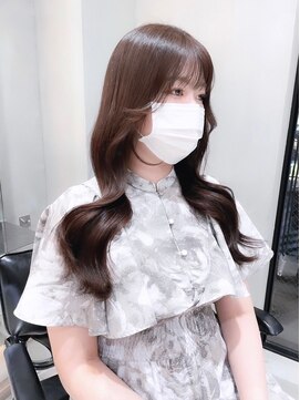 ヘアサロン ガリカ 表参道(hair salon Gallica) 【田中杏実】フェイスレイヤー×ブリーチなしピンクベージュ