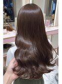 ココアベージュオリーブグレーレイヤーカット