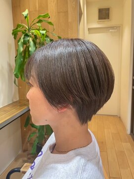 クラップス 横須賀中央店(CLAPS) 横須賀白髪染め白髪ぼかしハイライトショートボブレイヤーカット