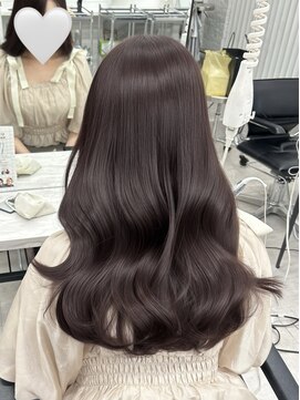 アマトウキョウスマートサロン(AMA TOKYO×Smart Salon) ラベンダーグレージュ  ダークラベンダー 透明感カラー