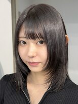 ヴェイン 渋谷(vain)&nbsp;ミディアムハッシュレイヤーアッシュカラー渋谷美容室