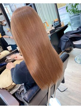 エヌプラスリタ 近鉄八尾(N+lita) 黒髪クラゲヘアーオリーブグレー小顔ココアベージュ