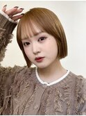 ◎ミニボブタッセルボブ切りっぱなしボブストレートボブ