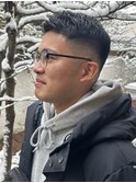 雪でもメンズフェード