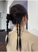 カチモリツイン　ヘアセット
