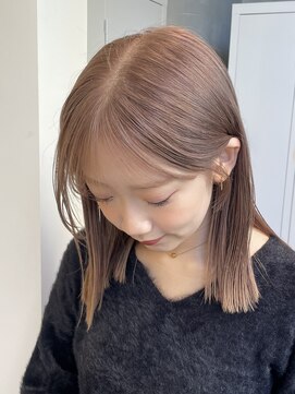 ナナローネス 渋谷(nana loness) 大人気ミルクティーベージュ×切りっぱなしボブ☆彡