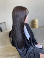 シアン(cyan)&nbsp;ロングレイヤー×グレージュ