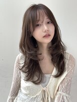 ザック 銀座(ZACC GINZA)&nbsp;レイヤーカット/ミディアム/前髪/顔周り/銀座/韓国ヘア