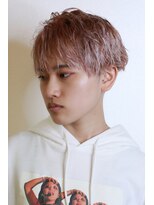 ヘアーサロン ビー(hair salon b.)&nbsp;ケアブリーチ　ベリーショート　ピンク　ケアパーマ