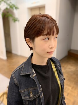 ヘアーアイスカルテット(HAIR ICI QUARTET) オレンジ　×   ブラウン　×   ショート
