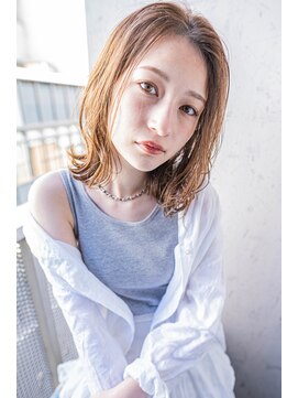 サングース(Sungoose) sungoose＊大人かわいいミディ＃カーキグレージュフェザーバング