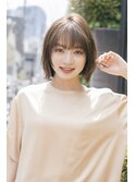 透明感ある大人かわいいフレンチボブ×シークレットハイライト