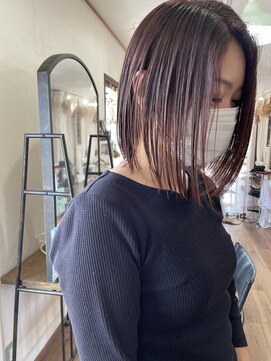 ニコラ(NICOLA) ピンクラベンダー×ボブ