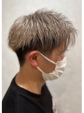 アッシュ 八王子店(Ash) メンズ/ブリーチ/ハイトーン/ミルクティーベージュ/ダブルカラー