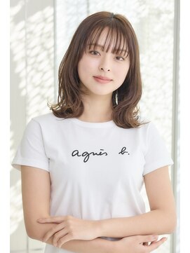 ミチオ ノザワ ヘアサロン ギンザ(Michio Nozawa HAIR SALON Ginza) 【池上まさよし】アニエスベー/ミディアムレイヤー/グレージュ