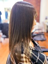 アークスヘアー&nbsp;20代30代40代髪質改善カラーミルクティアッシュ艶感ストレート