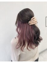 アオアクア バイ グルグル 小岩店(ao akua by GULGUL)&nbsp;シアーカラー  レッドブラウン ローズピンクインナーカラー 小岩