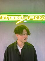 グリーディーフォックス 三軒茶屋(GreedyFOX)&nbsp;波巻き/マッシュパーマ/ウルフ/ハイライト<理容室>三軒茶屋