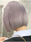ラベンダーシルバー[新宿駅/グレーベージュ/レイヤーロング]