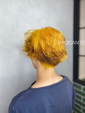 ラトリエ ブロカント 立川北口店(L'atelier BROCANTE) イエロー ブリーチ ダブルカラー