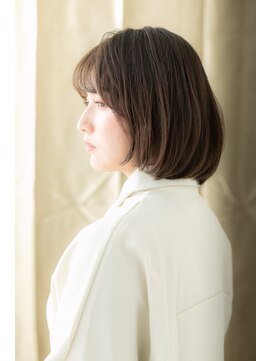 カバーヘア ブリス 戸田公園西口店(COVER HAIR bliss) 透けバングステップボーンカットAラインボブZ戸田公園30代40代