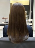 髪質改善トリートメントミルクティーベージュカラーくびれヘア