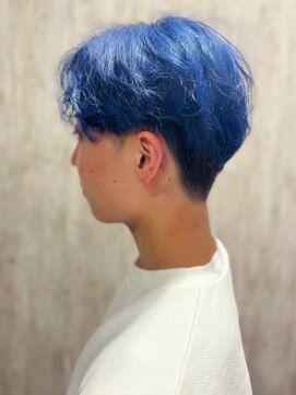 テトテ 門戸厄神店(tetote) 【tetote門戸厄神/村山】ブルー / ツーブロック束感