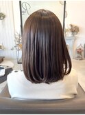 縮毛矯正ロング♪コスメストレート髪質改善ココアベージュ