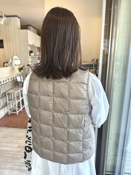 リトルガーデン(Little Garden) くすみブラウン/ミディアムレイヤー