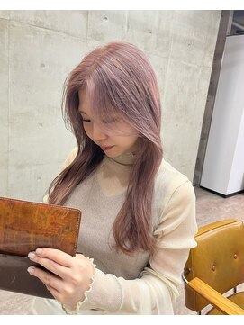 ソルトウォーター(SALT WATER) ピンクラベンダー/ピンクベージュ/ブリーチあり/恵比寿/代官山