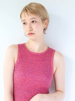 ガリカ シーム(Gallica/SEAM)&nbsp;夏におすすめ◎艶髪ハイトーンベージュのベリーショート