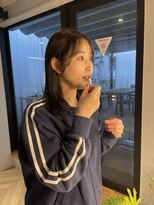 ヌープヘアーアイス(NUUP.hair ici)&nbsp;大人ガーリー大人美人透明感髪質改善ニュアンスカラーオリーブ