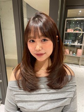 ロンドミラー 博多店(Lond Mirror) 福岡博多No.1レイヤーカット【菊田指名】/ミディアム/顔周り