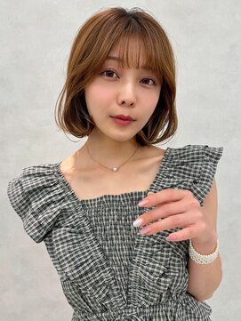 アッシュ 中野店(Ash) イメチェン/似合わせカット/フルバング/レッドブラウン/中野