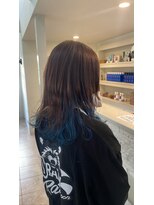 ニュイ 高槻 阪急茨木店(nui)&nbsp;黒髪ボブルフネビージュ小顔ワンレンスペインカール