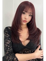 ランズ(LANDS)&nbsp;ブリーチなしダブルカラーカシスピンク 【韓国ヘア 大阪 梅田】