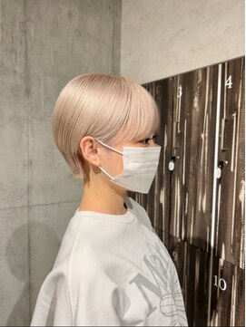 アンサム 下北沢店(UNSOME) 【下北沢】ハンサムショート×ホワイトミルクティー