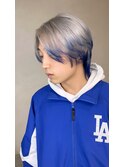 ホワイトシルバー×ブルー