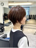 30代/40代/50代◎絶壁解消/白髪ぼかし/大人小顔ショート【湯本】