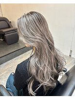 ブレンド 渋谷(BLend)&nbsp;前髪ハイライトカラー似合わせカットウェーブミディアム