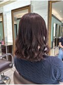 ロブの少ししっかり目のコテ巻き風パーマ　新デジタルパーマ